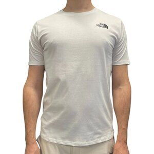 NWT The North Face Men’s Short Sleeve Logo T-Shirt Size XL Col White Cotton Tee